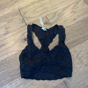 Intimately Free People Black Lace Bralette